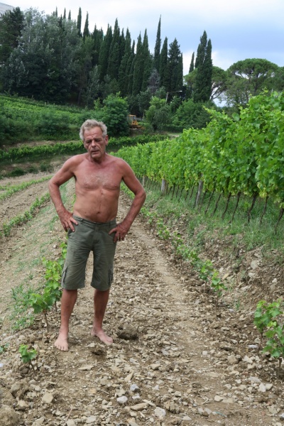 Dario Princip in vineyard
