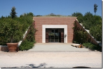 entrance to top of winery
