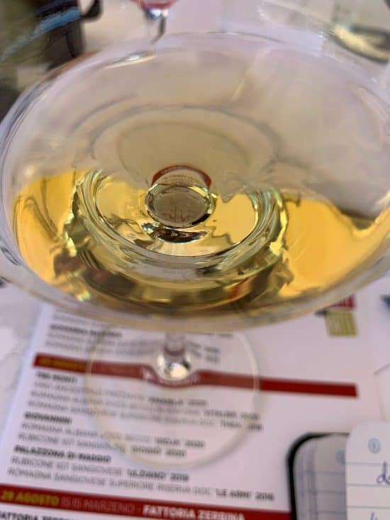 Romagna's Albana variety- mature wine