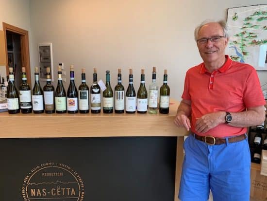 David with all the wines of the Nascetta di Novello association